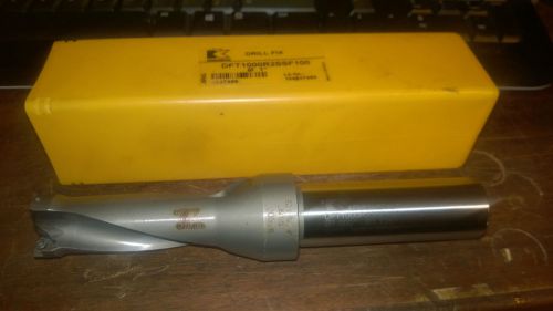 Kennametal DFT1000R2SSF100 1&#034; 1.000 Indexable 2.5xD Drill Coolant Thru DFT