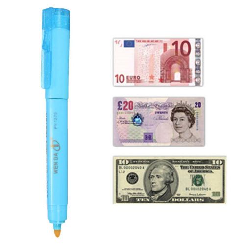 Counterfeit bank note money counter testing tester detector pen uv light for sale