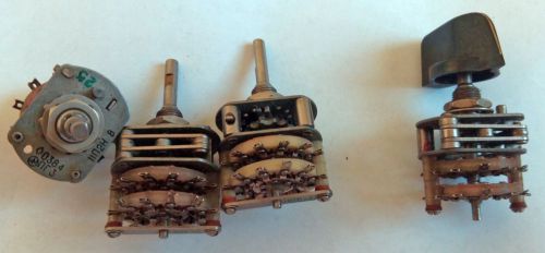 6x Silver Plate Rotary Switch PG3 11P2N 3P6N 11P4N P2G 3P16N USSR Military