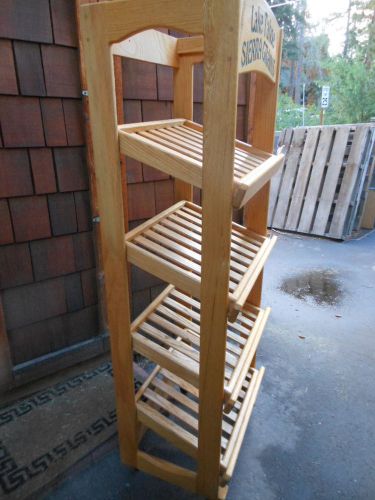 Display Racks, Finished Clear Oak, Locally made