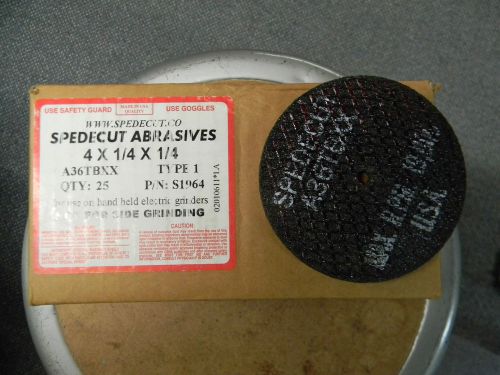 SPEDECUT ABRASIVES 4&#034; X 1/4&#034; X 1/4&#034;  P/N 1964  (BOX OF 25)