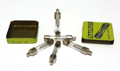 SET OF 5 323 1A 125V LITTELFUSE FUSES