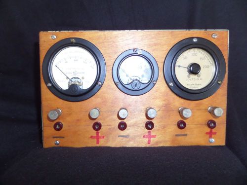 Vintage D.C Meter Western Electric Thomas Edison GE USN Ferranti Steam Punk