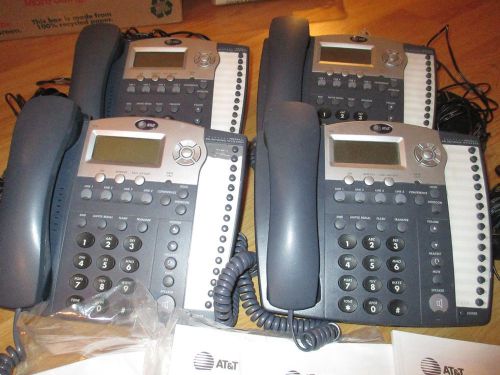 Lot of 4 AT&amp;T 974 Small Business System Speakerphones, Intercom, Caller ID++++++