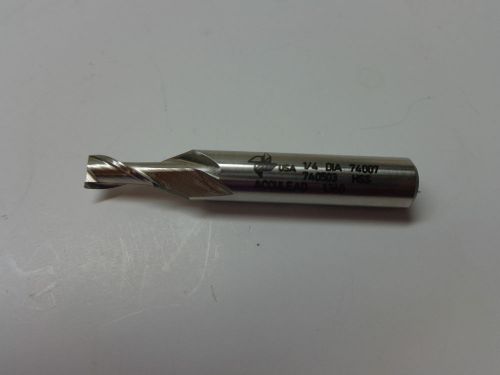 Brubaker 74007 hss snglend mill 2 flutes 1/4x3/8x1/2 loc m7 cc, lead 1.360 bn 10 for sale