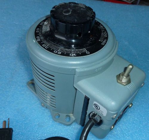 PowerStat 3PN116C Variac 140V Variable Transformer inventory 619