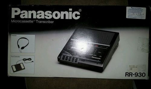 Panasonic RR-930 Microcassette Transcriber Record Player