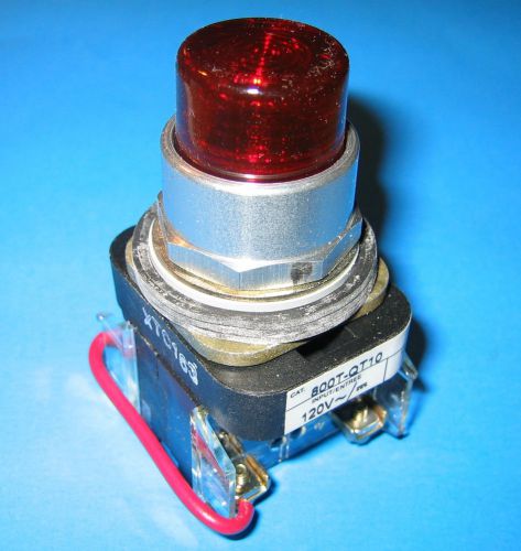 lot of three Allen-Bradley Push Button Red illuminated 800T-QT10R