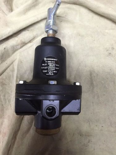 Norgren valve 11-002-013 400psig max in 125 psig max out air regulator for sale