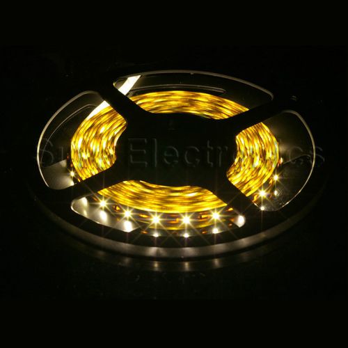 Non-waterproof 5M 5050 DC 12V Warm White SMD 300 LED Flexible Strip Christmas