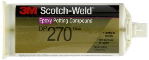 3m scotch-weld epoxy potting comlb dp270 clear, 1.69 fl oz (pack of 1) for sale