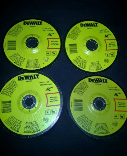 Lot of 4, 7&#034; dewalt grinding wheels