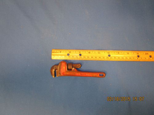 Ridgid tools 6&#034; heavy duty straight pipe adjustable pipe wrench usa made for sale