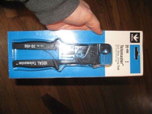 IDEAL Telemaster RJ45 &amp; RJ11 Crimp Tool #30-496 **Brand New**