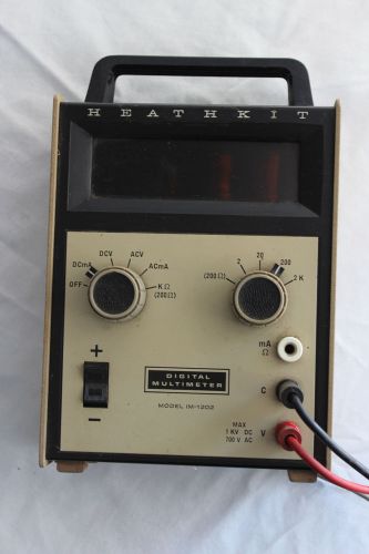 VINTAGE HEATHKIT DIGITAL MULTIMETER COLLECTIBLE MODEL IM-1202