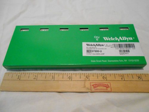 Welch Allyn bulb 07800 lot of 6.  New in Box.  Unused