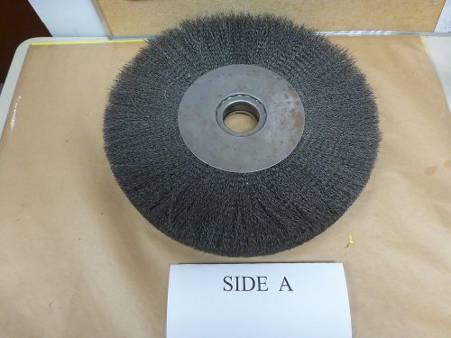 WIRE WHEEL 16&#034; DIAMETERx2&#034;WIDEx2&#034; ARBOR .0118&#034; WIRE THICKNESS NEW/RUSTY $38.00