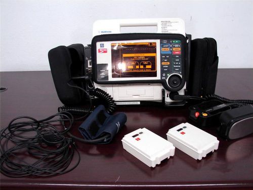 2010 Lifepak 12 BiPhasic ECG NIBP SPO2 Paddles Pacing AED 2 Batteries Cary case