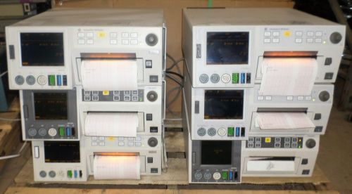 Lot of 6 GE Corometrics 120 Maternal Fetal Monitor