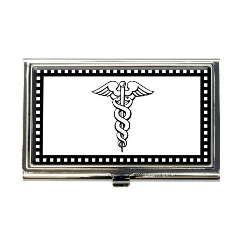 Caduceus Medicine Doctor Business Credit Card Holder Case