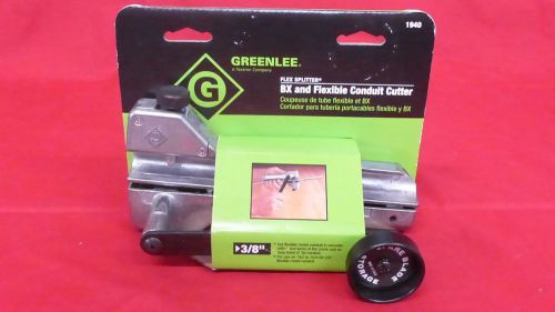 GREENLEE 1940 *NIB* 3/8&#034; BX &amp; FLEXIBLE CONDUIT CUTTER(2F4)