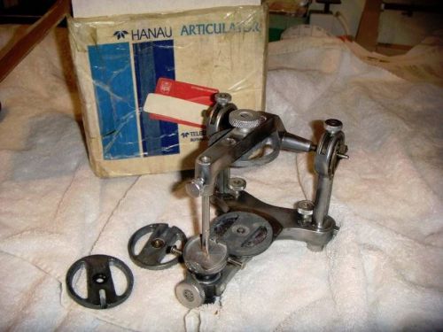 USED HANAU NO. 74356 ADJUSTABLE ARTICULATOR IN ORIG. BOX W/ADJ. INCISAL TABLE &amp;