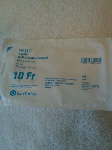 Lot of 25  airlife tri-flo suction catheter 10fr  t61c for sale