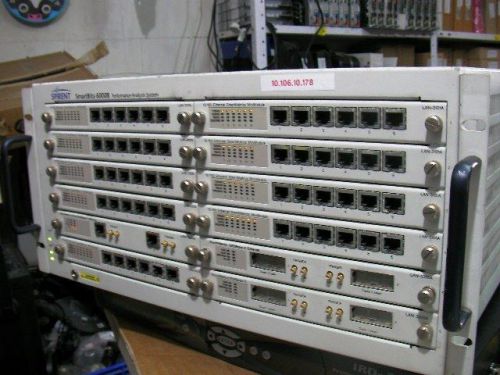 Spirent Smartbits SMB-6000B 9x LAN-3101A 2x Lan-3310A 1x Lan-3300A Fully Tested!