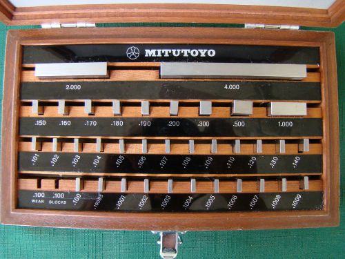 Mitutoyo Gauge Block Set No. 516-914 No. Be1-35-2 Grade 2 Complete Set