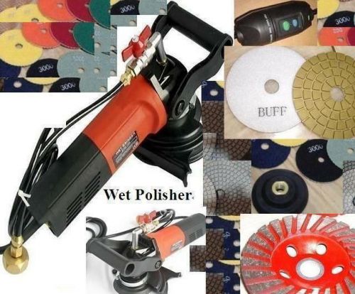 Wet Polisher Concrete Diamond Polishing 20 Pad 2 Glaze Buff 6 Cup Stone Concrete