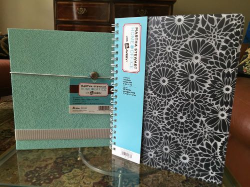 Martha Stewart Avery Accordion File And Notebook