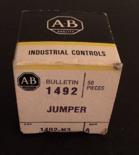 NEW IN BOX ALLEN BRADLEY 1492-N3 SER A JUMPER BOX OF 50