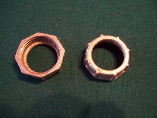 (2) - 3/4&#034; METAL CONDUIT BUSHINGS - NEW-OLD-STOCK