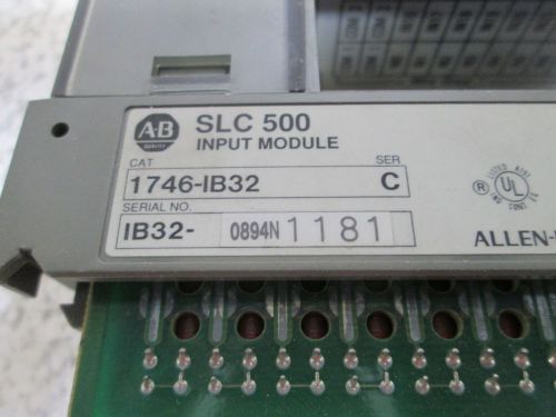 ALLEN BRADLEY 1746-IB32 SER. C INPUT MODULE *NEW OUT OF BOX*