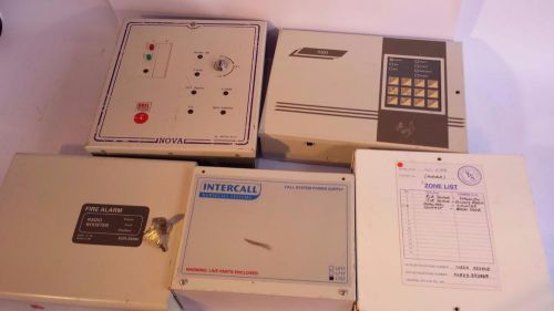 Job Lot 7x Smoke Fire Alarm Detection Units Abel Intercall Nova Secom Europlex