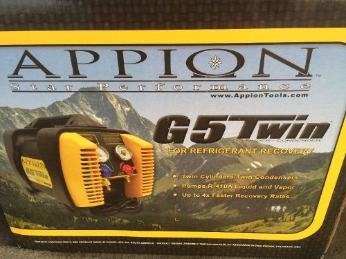 NEW in BOX Appion G5Twin Refrigerant Recovery Machine Twin Cylinder Ultra-Fast