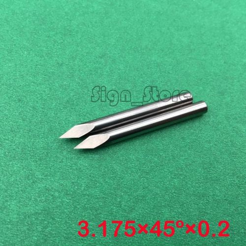 10pcs 3.175mm 45D 0.2MM Three Side Engraving Carving PVC MDF WOOD CNC Router Bit