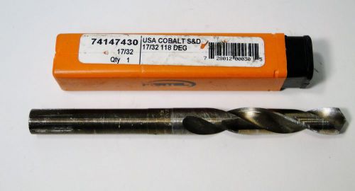 HERTEL 17/32&#034; COBALT DRILL BIT # 74147430