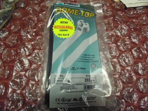 100 PIECE NEW PANDUIT BT2S-C0 CABLE TIES NIP