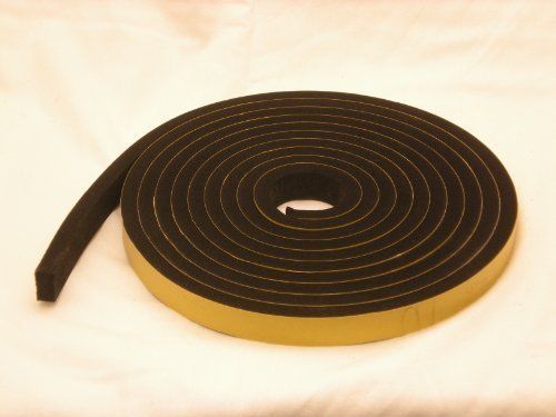 Neoprene Rubber self adhesive strip 1 1/2&#034; wide x 1/16&#034; thick x 33 feet long