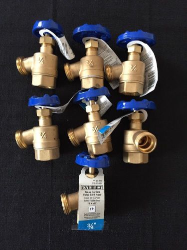 3/4&#034; Inch Brass Valve Ever Built Brass Garden Valve LOT OF 7 Pieces New