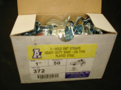 Arlington Ind 1 Hole EMT Straps Box Of 50 Cat No.372  1in