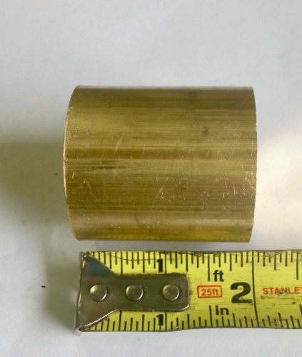 1 3/4 Inch Round by 2&#034; inch Long Brass Round Bar Lathe Rod Stock CNC mill 1.75