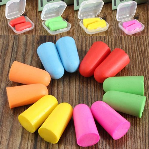 10Pairs Memory Foam Soft Ear Plugs Sleep Work Travel Earplugs Noise Reducer 9c