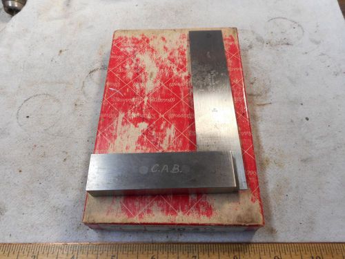 STARRETT NO. 20 SQUARE , 4 1/2&#034;  USED IN VERY GOOD CONDITION. WITH ORIGINAL BOX