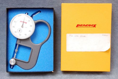 PEACOCK DIAL LENS GAUGE GL 0.01-10MM IN BOX OZAKI MFG JAPAN