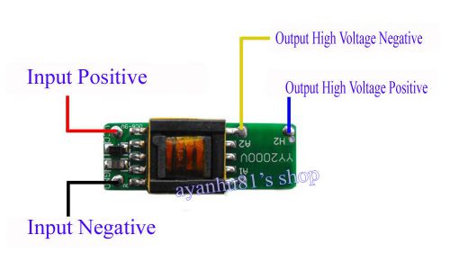 DC 6V-12V 1000V 1500V Boost Step-up Power Module High-voltage Generator Board