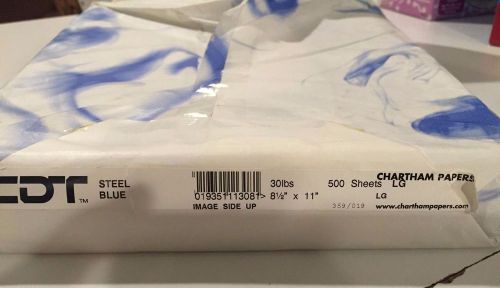 Paper Chartham Translucent  STEEL BLUE 30 lb Writing - 8 1/2&#034;x11&#034;