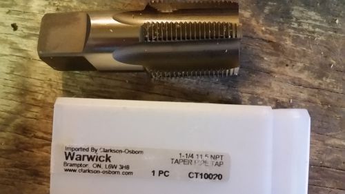 Warwick 1 1/4&#034; x 11.5 NPT  Taper Pipe Tap CT10020