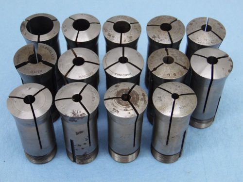 LOT of 14 - 5C Collets . 5 hardinge &amp; various brands